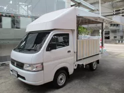 2023 SUZUKI CARRY 1.5 สีขาว เกียร์ธรรมดา แต่ง FoodTruck  เดินไฟฟ้า + อ่างล้างน้ำ + ปั้มน้ำ ฟรีดาวน์