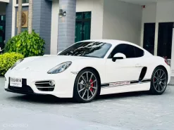 Porsche Cayman 2.7 276hp PDK เน้นๆไมล์ 50,xxxกม. สีขาว ภายในแดง ปี2014