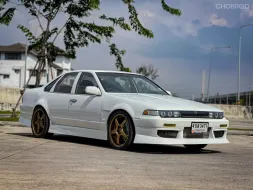1992 NISSAN CEFIRO, โฉม A31 สีขาว วางเครื่อง 2JZ GTE TWINTURBO เเรงจัดๆ