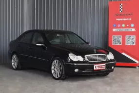 Benz C180 Kompressor 1.8 W203 Elegance 2003 รถบ้านมือเดียวเจ้าของเดิมดูแลดีมาก สภาพเดิมๆ 