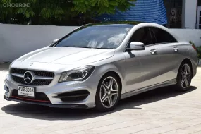 Mercedes Benz CLA250AMG Dynamic สีบรอนซ์เงิน เบาะภายใน สีดำ Alcatara  ปี 2016 วิ่ง 9x,xxx km.