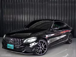 2019 Mercedes-Benz C200 Coupe C205 Facelift 1.5 AMG ดำ - มือเดียว ปี19แท้ AMG ภายในแดง 