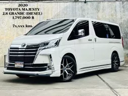 2020 Toyota Majesty Grande รถตู้/MPV รถสภาพดี มีประกัน ไมล์แท้ มือเดียวป้ายแดง 