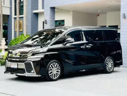  Toyota Vellfire ZG Edition ( เบนซินล้วน ) เน้นๆไมล์น้อย สีดำภายในดำ คศ.17 จดปี2017