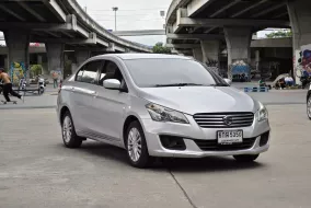 SUZUKI CIAZ GL 1.25 CVT ปี 2017 รถมือเดียว ไมล์น้อย 71,xxx km  เครื่องเบนซิน 1250cc. ประหยัดน้ำมัน ท