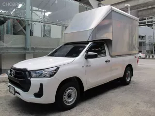 2021 TOYOTA REVO 2.4 ENTRY หัวเดียว เกียร์ธรรมดา สีขาว วิ่งน้อย 24,610 กม.  ใส่หลังคาตู้ทึบ เพลาลอย