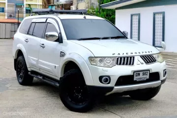  โทร.092-2639576 เอ๋  Mitsubishi pajero 2.5 GT 4wd  ปี2011 ดีเซล ออโต้ สีขาว ไมล์ 19x,xxx Km. 🧻