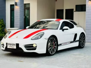 Porsche Cayman 2.7 276hp PDK เน้นๆไมล์ 54,***กม. สีขาว ภายในแดง ปี2014