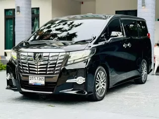  Toyota Alphard 2.5 SC package( เบนซินล้วน ) เน้นๆไมล์น้อย  สีดำภายในดำ คศ.17 จดปี2017